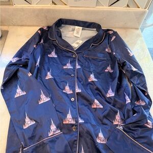 Disney world 50th Navy and Pink Castle Pajama set nwt size small